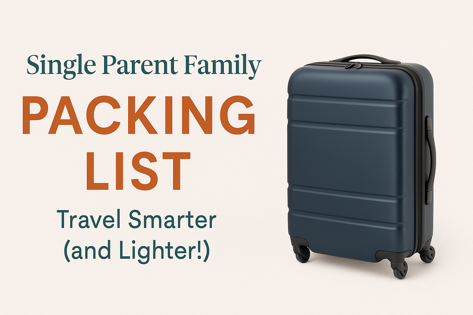 Single Parent Family Packing List: Travel Smarter (and Lighter!)